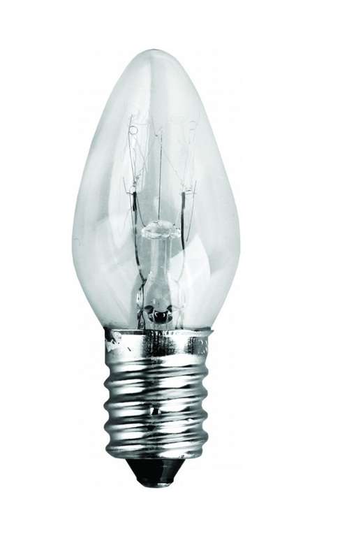 картинка Лампа накаливания DP-704 BL-4 (лампа запас. для ночников прозрачная 220В 7Вт E14) (уп.4шт) Camelion 7077 от магазина ПСФ Электро