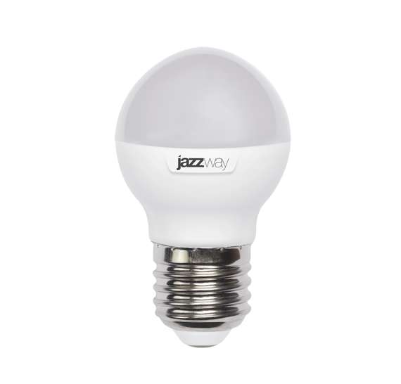 картинка Лампа светодиодная PLED-SP G45 9Вт шар 3000К тепл. бел. E27 820лм 230В JazzWay 4897062859631 от магазина ПСФ Электро
