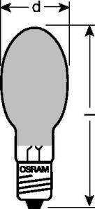 картинка Лампа газоразрядная металлогалогенная HQI-E 70W/NDL COATED 70Вт эллипсоидная 4000К E27 OSRAM 4050300397849 от магазина ПСФ Электро