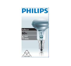 картинка Лампа накаливания Refl 60Вт E14 230В NR50 30D 1CT/30 Philips 923348744206 / 871150038242978 от магазина ПСФ Электро