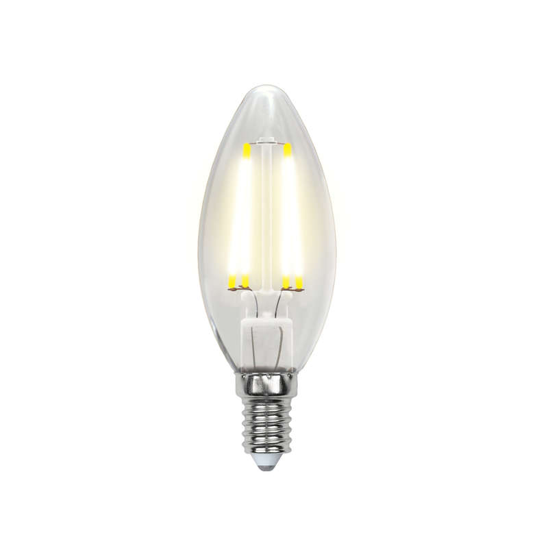 картинка Лампа светодиодная LED-C35-6Вт/WW/E14/CL GLA01TR прозр. Uniel UL-00002196 от магазина ПСФ Электро