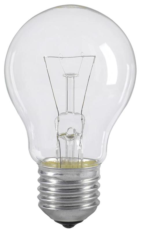 картинка Лампа накаливания A55 75Вт E27 220-230В прозр. ИЭК LN-A55-75-E27-CL от магазина ПСФ Электро