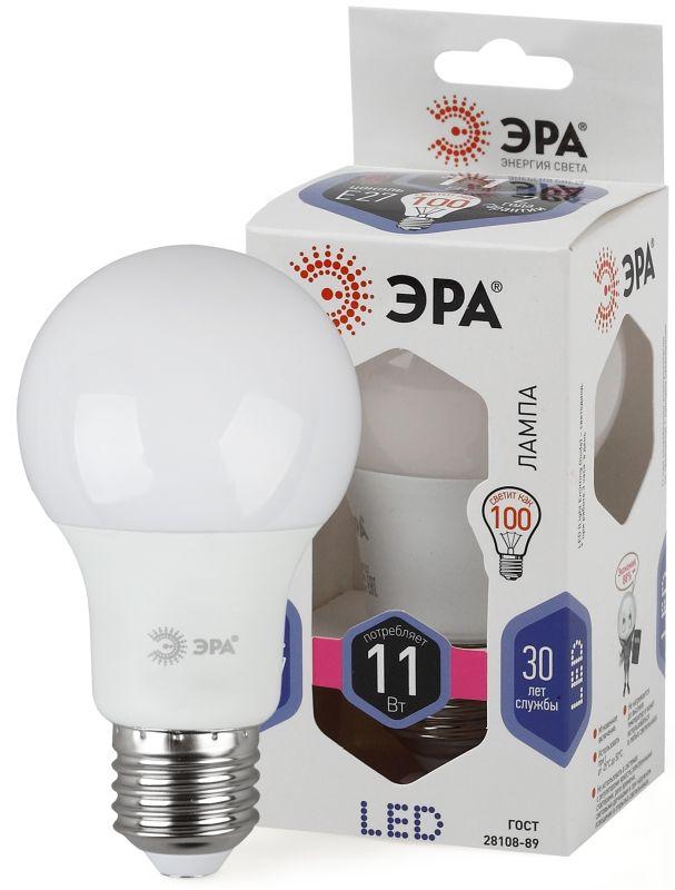 картинка Лампа светодиодная LED smd A60-11W-860-E27 грушевидная ЭРА Б0031394 от магазина ПСФ Электро