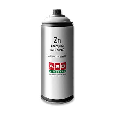 картинка Спрей-краска цинковая 400мл ASD-electric P.400.HDZ от магазина ПСФ Электро
