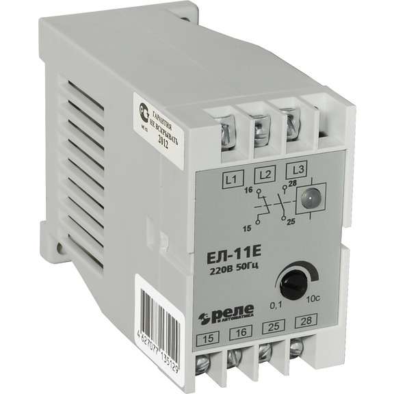 картинка Реле контроля фаз ЕЛ-11Е 380В 50Гц от магазина ПСФ Электро